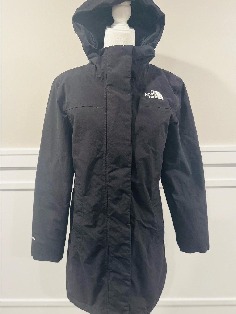 The North Face Kids Black Hooded Raincoat